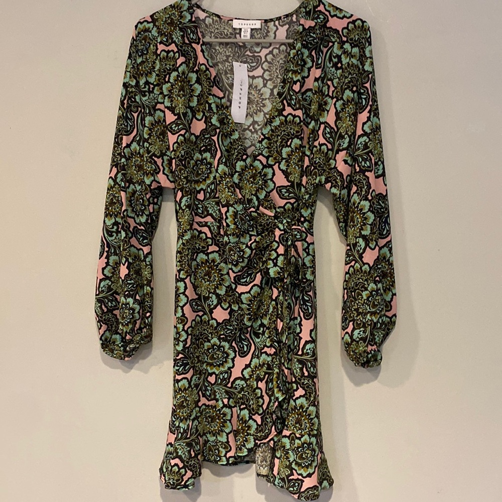 Topshop size 4 wrap around dress